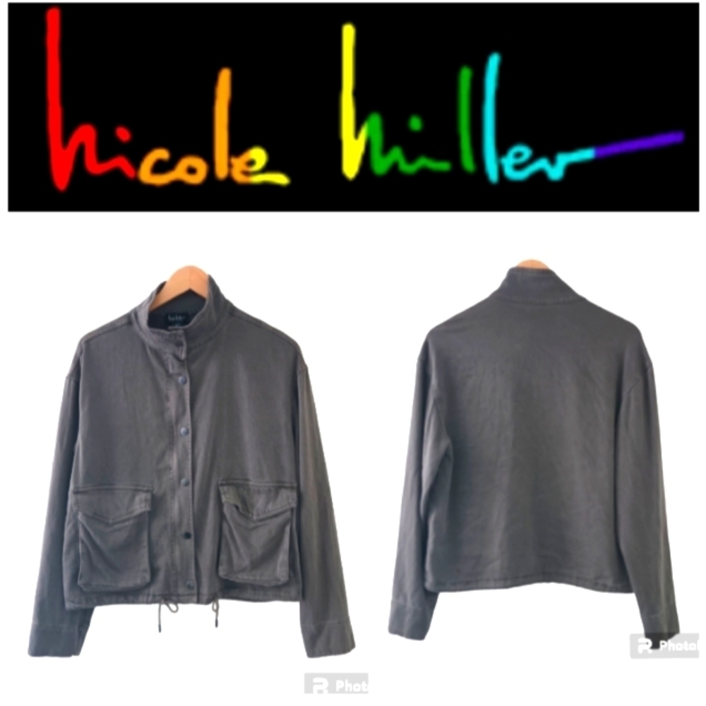 Nicole Miller Lightweight Utility Jacket. Size S